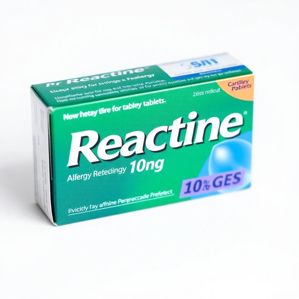 Antialérgico Reactine 10mg 10 Comprimidos